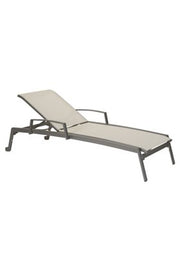 Elance Relaxed Chaise Lounge with Arms & Wheels