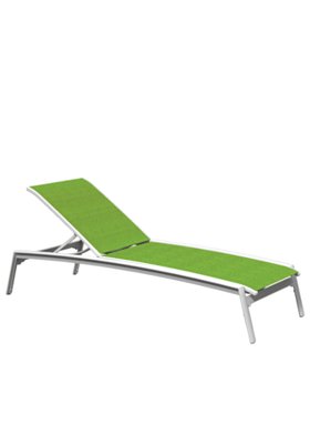 Elance Relaxed Sling Chaise Lounge Armless