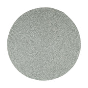 Elegance Dusty Sage braided indoor/outdoor rug by Rhody Rug — round