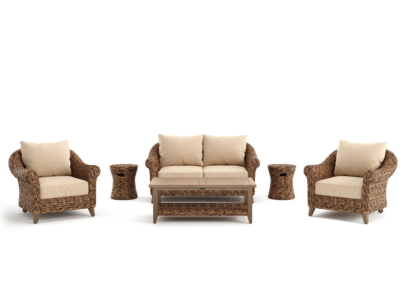 Cayman Woven Drum Stool/Side Table