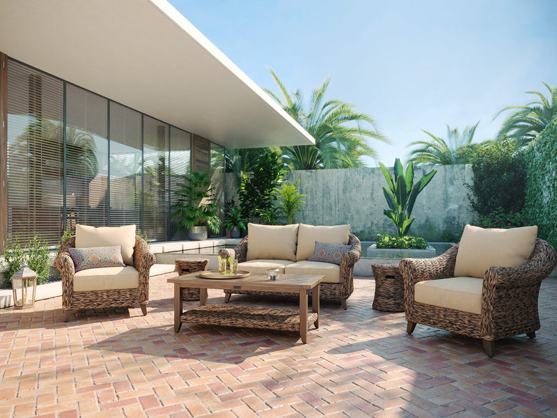 Cayman Woven Drum Stool/Side Table