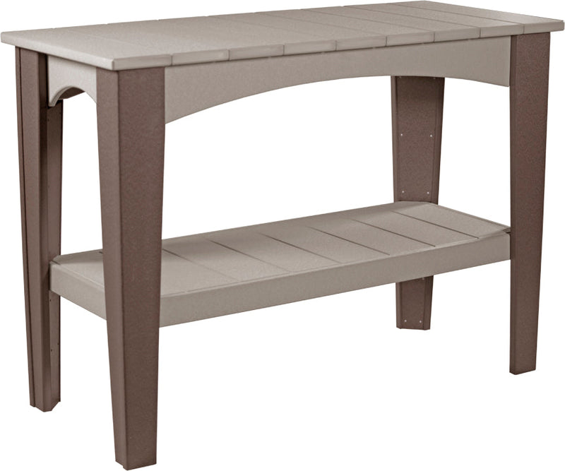 Island Buffet Table Weatherwood Chestnut