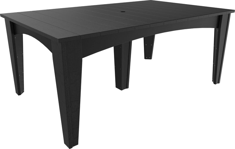 Island Dining Table 44 x 72 Rect. Black