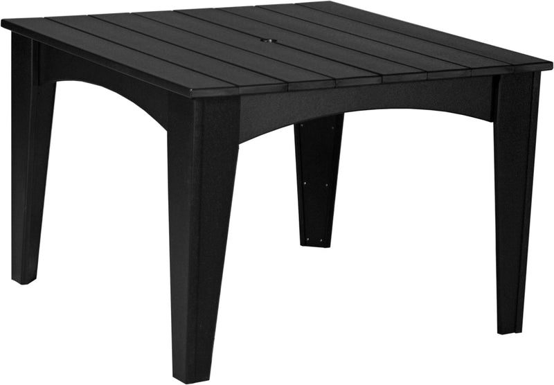 Island Dining Table 44 Square Black