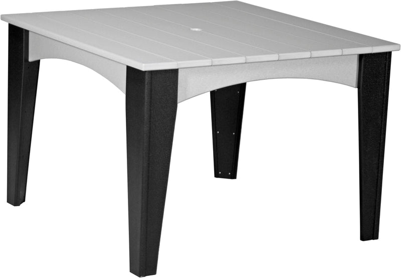 Island Dining Table 44 Square Dove Gray