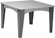 Island Dining Table 44 Square Dove Gray
