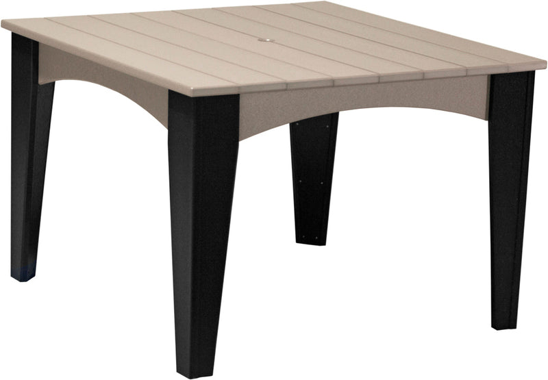 Island Dining Table 44 Square Weatherwood
