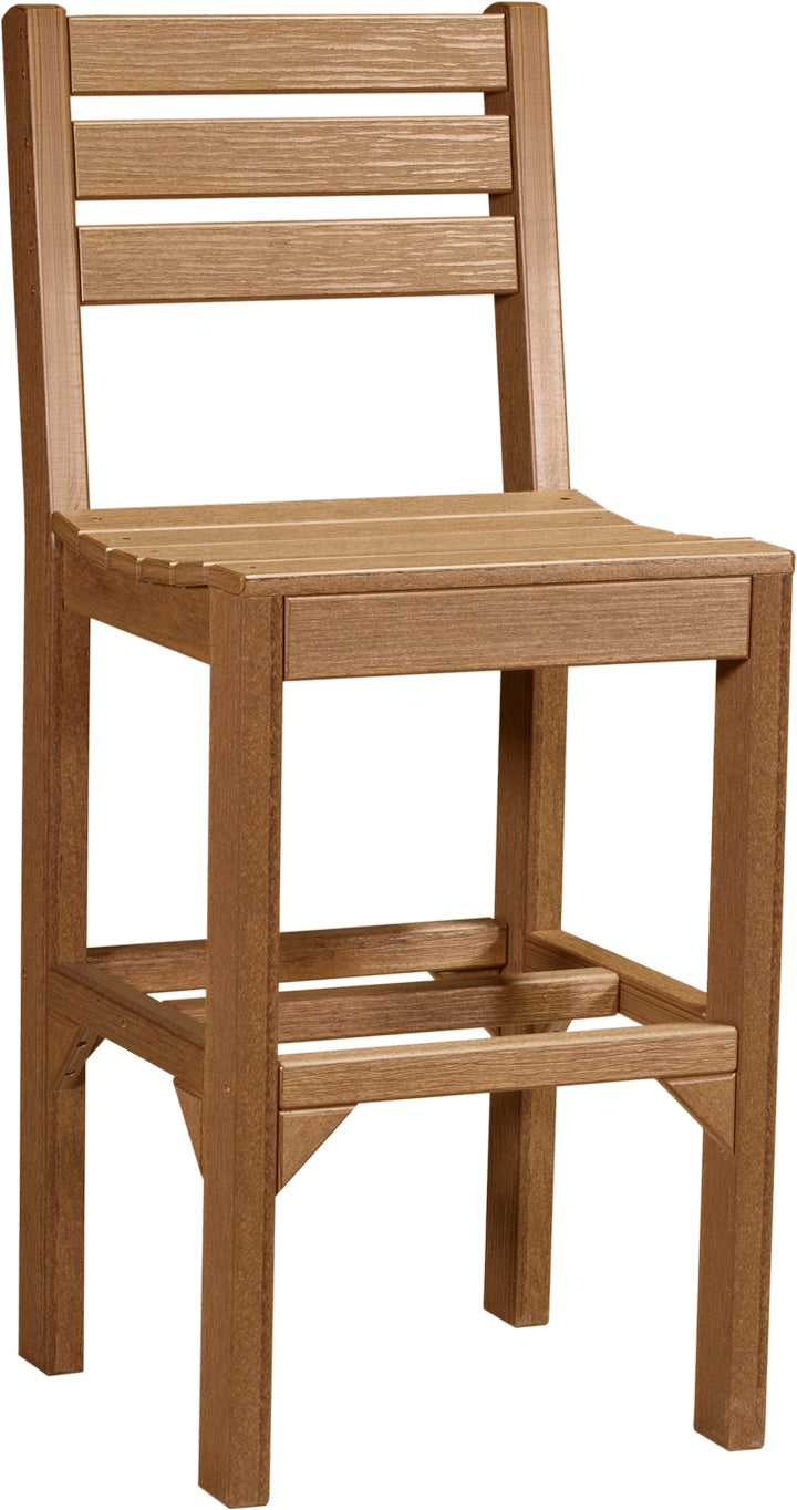 Island Side Chair Bar Height Antique Mahogany