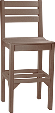 Island Side Chair Bar Height Chestnut Brown