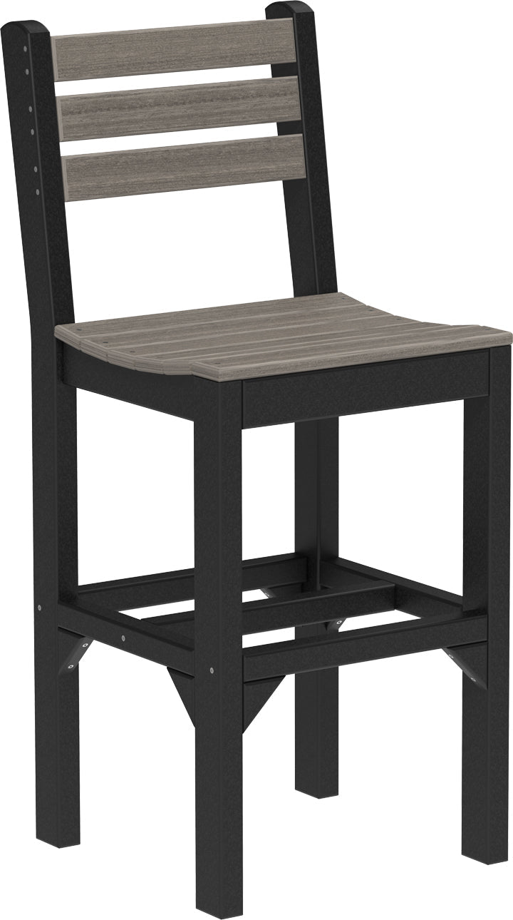 Island Side Chair Bar Height Coastal Gray Black