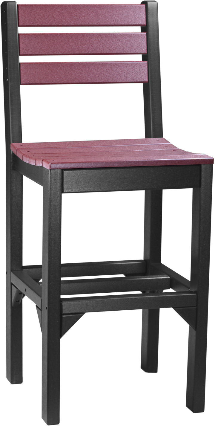 Island Side Chair Bar Height Cherrywood Black