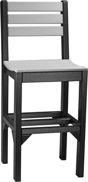 Island Side Chair Bar Height Dove Gray Black