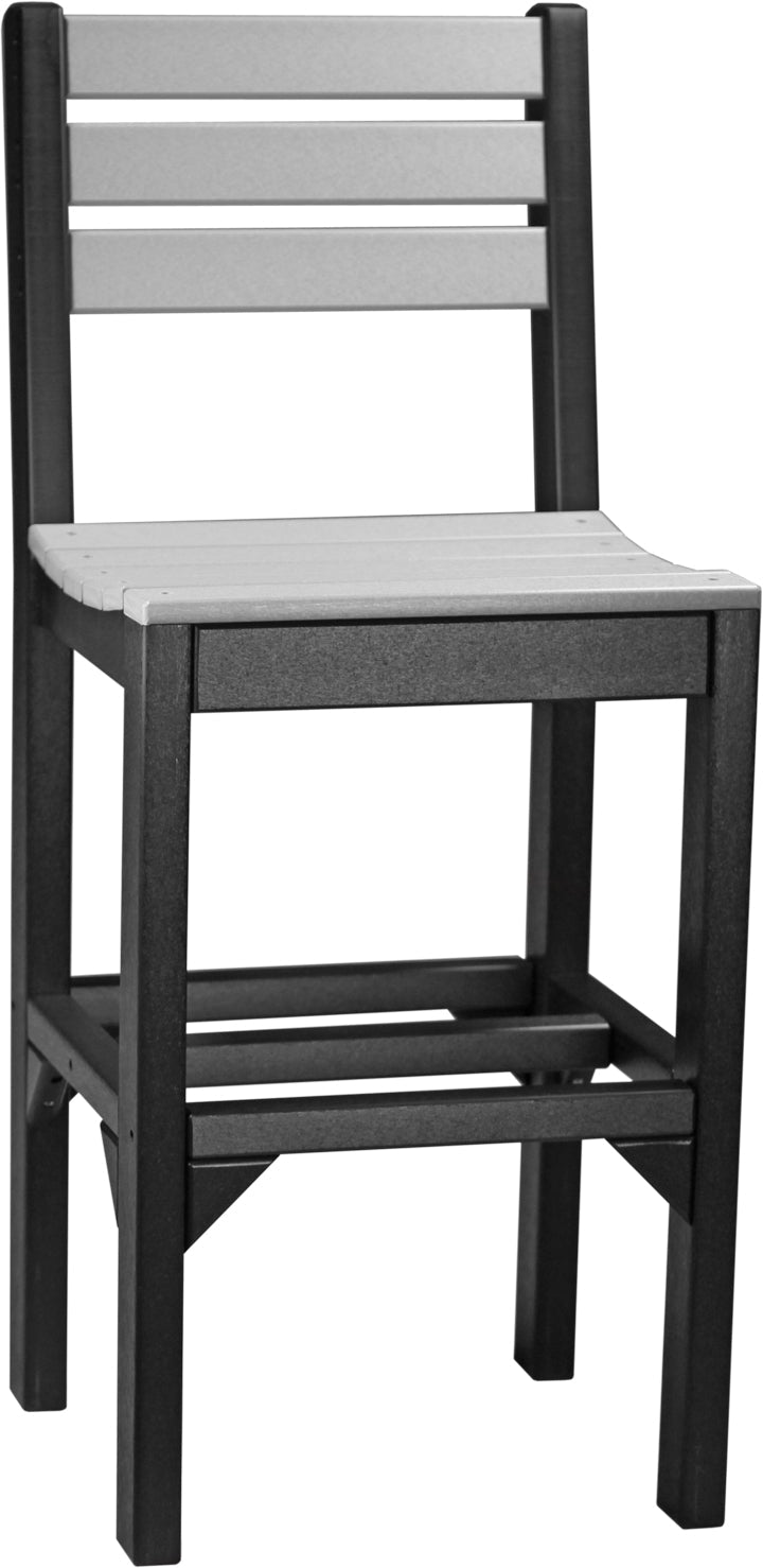 Island Side Chair Bar Height Dove Gray Black