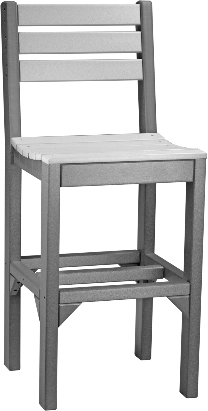 Island Side Chair Bar Height Dove Gray Slate