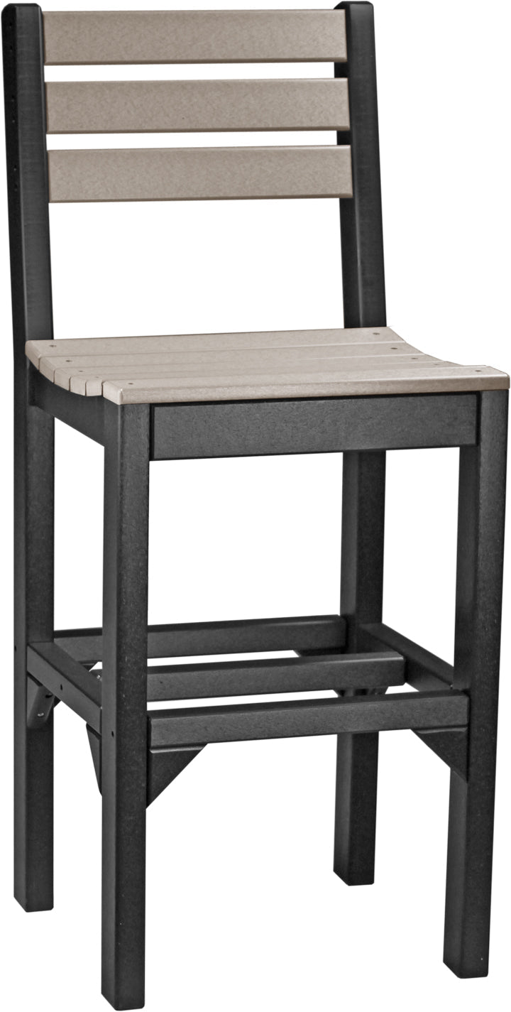 Island Side Chair Bar Height Weatherwood Black