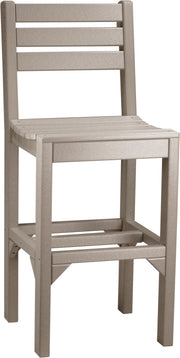 Island Side Chair Bar Height Weatherwood
