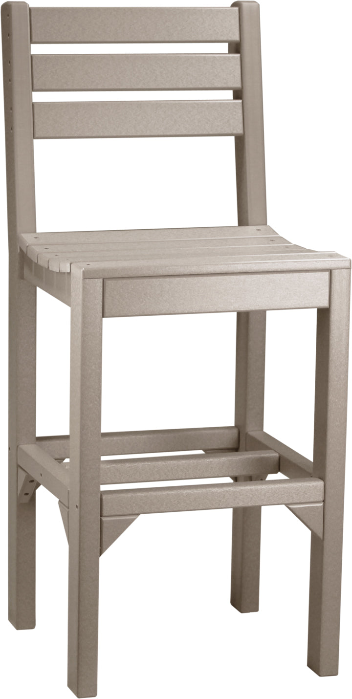 Island Side Chair Bar Height Weatherwood