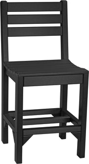 Island Side Chair Counter Height Black