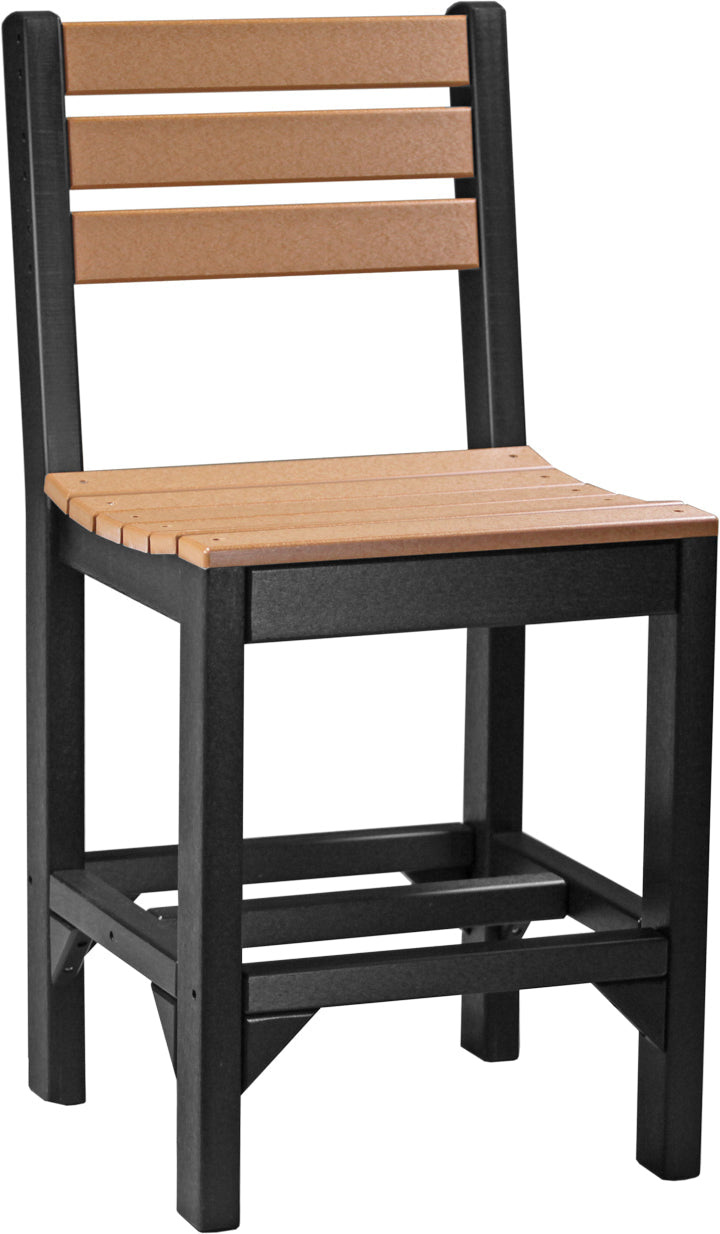 Island Side Chair Counter Height Cedar Black