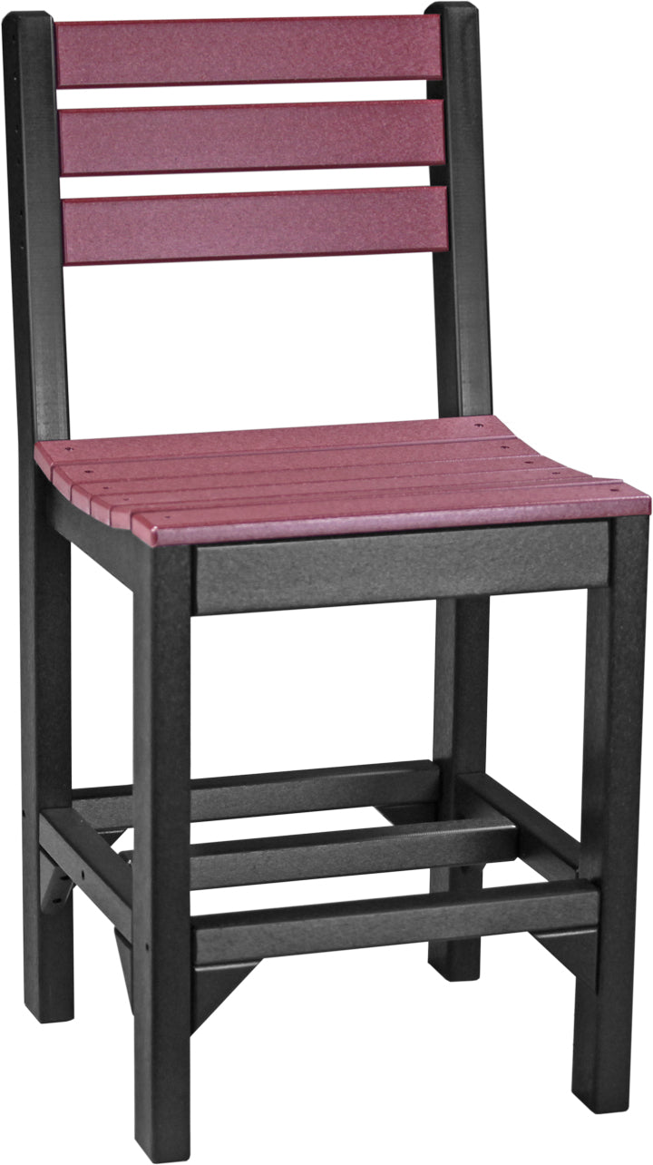 Island Side Chair Counter Height Cherrywood Black