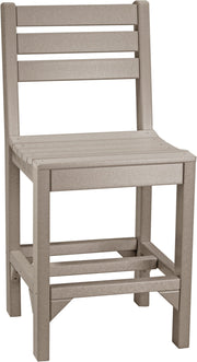 Island Side Chair Counter Height Weatherwood