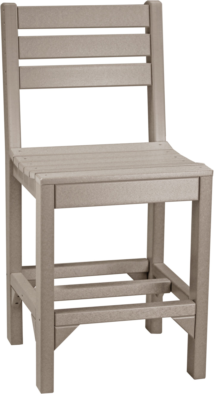 Island Side Chair Counter Height Weatherwood