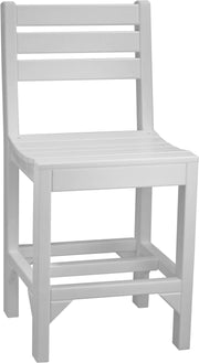 Island Side Chair Counter Height White