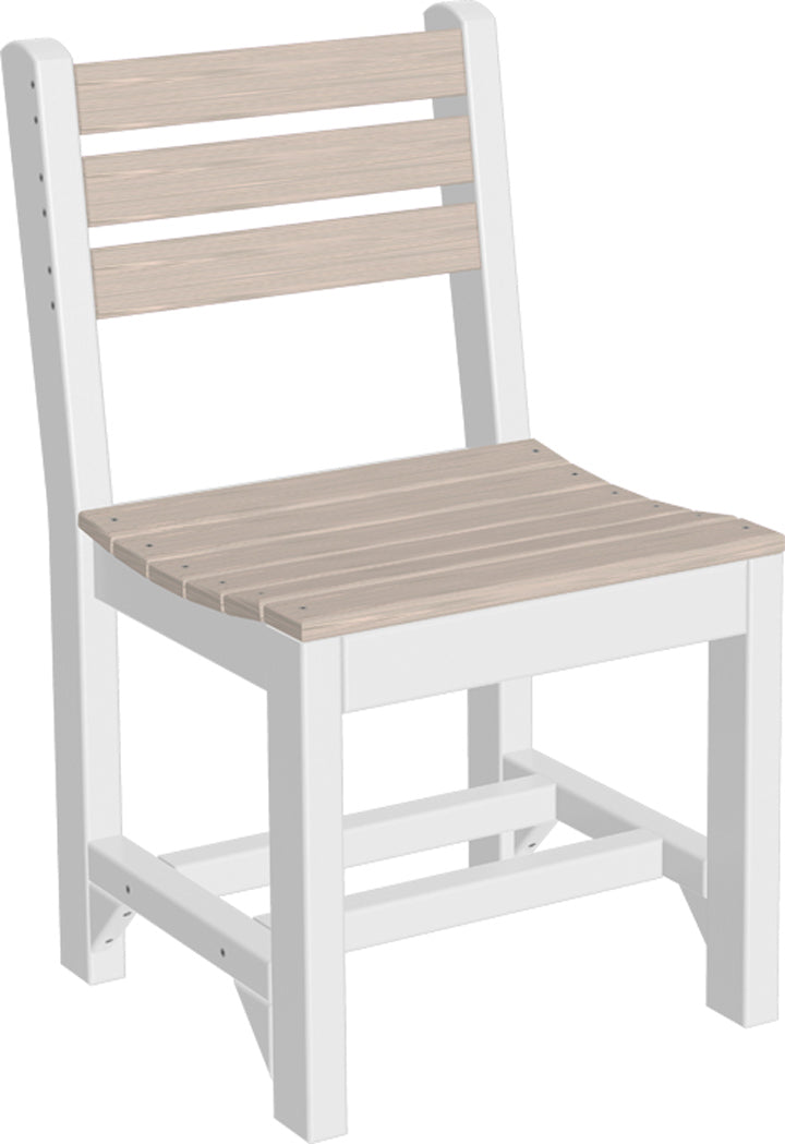 Island Side Chair Dining Height Birch White