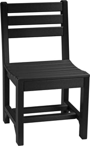 Island Side Chair Dining Height Black
