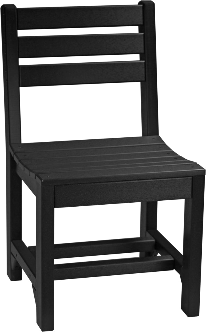 Island Side Chair Dining Height Black