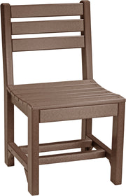 Island Side Chair Dining Height Chestnut Brown
