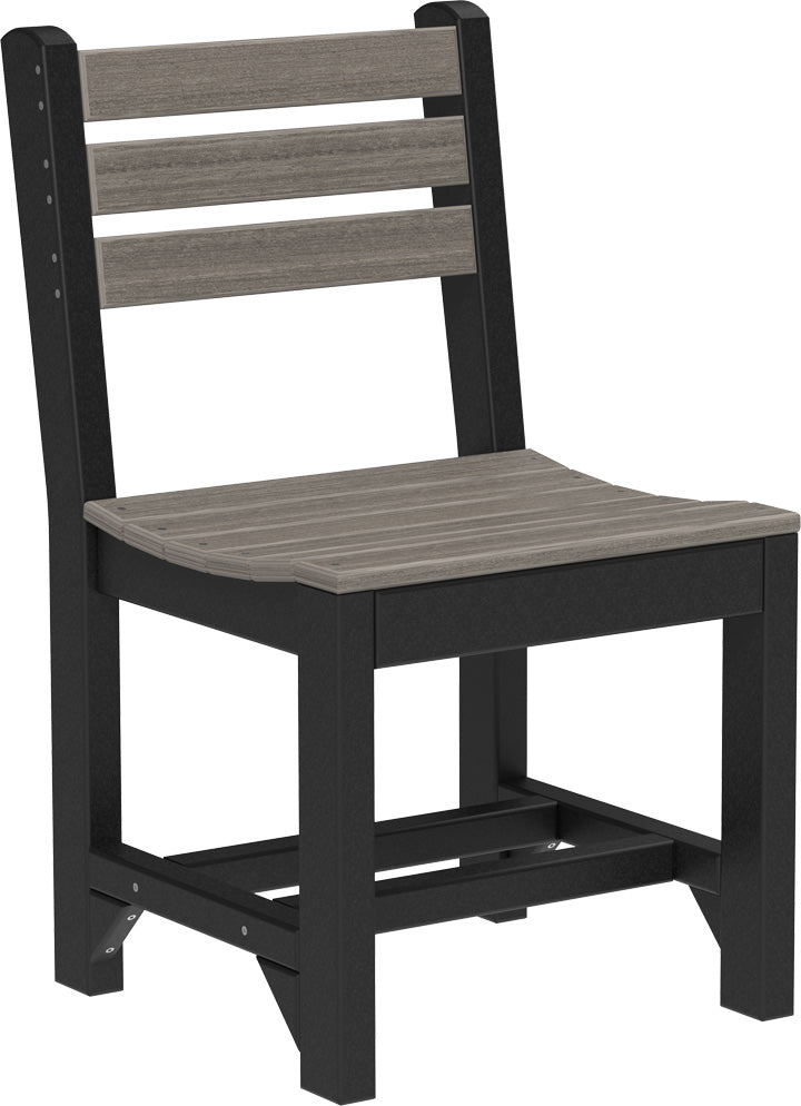 Island Side Chair Dining Height Coastal Gray Black