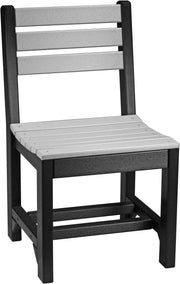 Island Side Chair Dining Height Dove Gray Black
