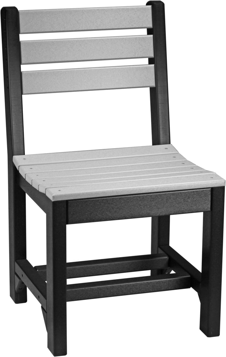 Island Side Chair Dining Height Dove Gray Black