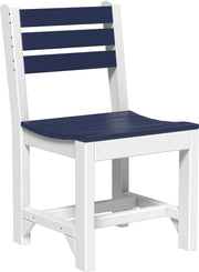 Island Side Chair Dining Height Patriot Blue White