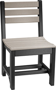 Island Side Chair Dining Height Weatherwood Black