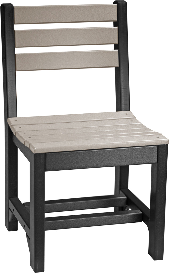 Island Side Chair Dining Height Weatherwood Black