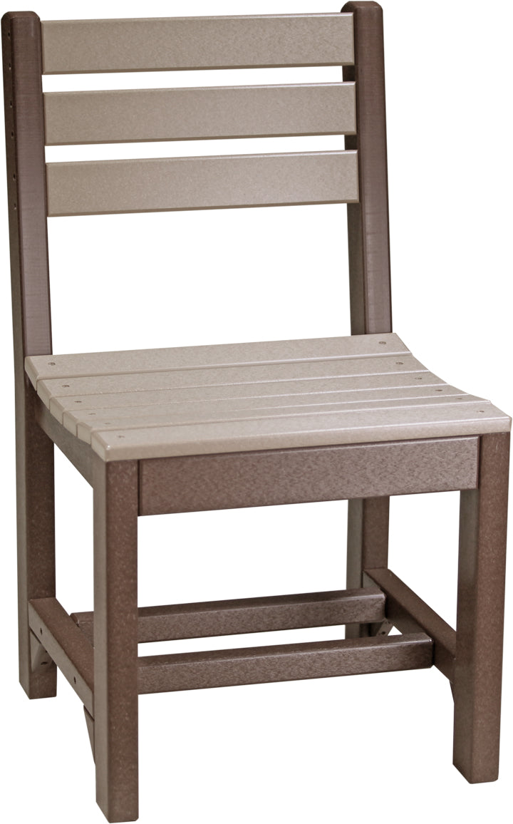 Island Side Chair Dining Height Weatherwood Chestnut Brown