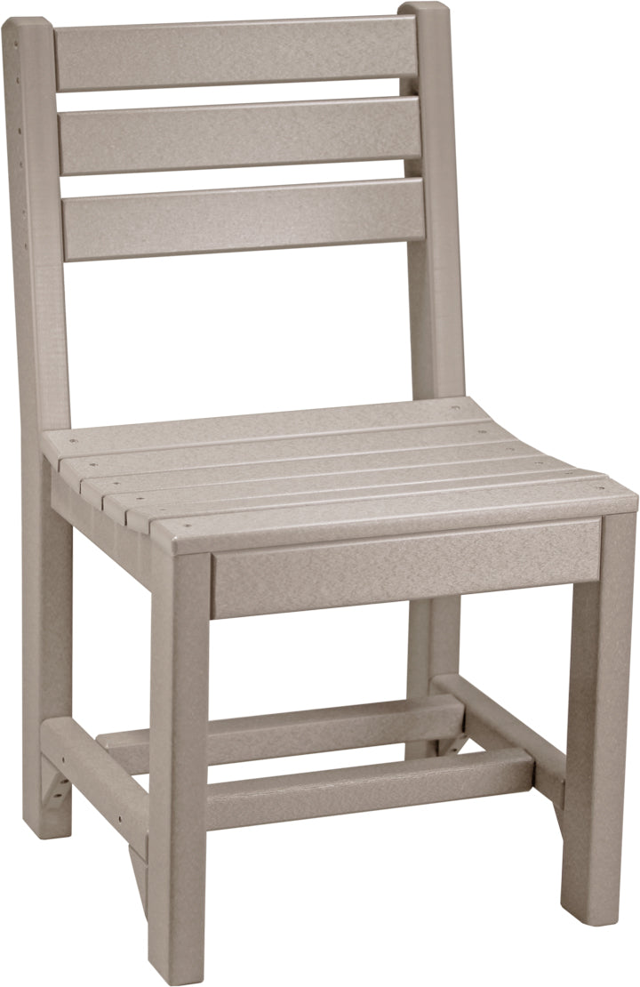Island Side Chair Dining Height Weatherwood