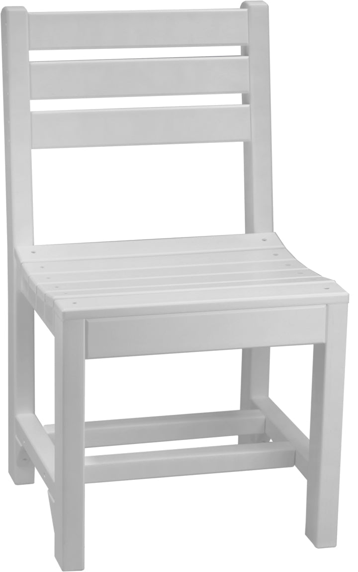 Island Side Chair Dining Height White