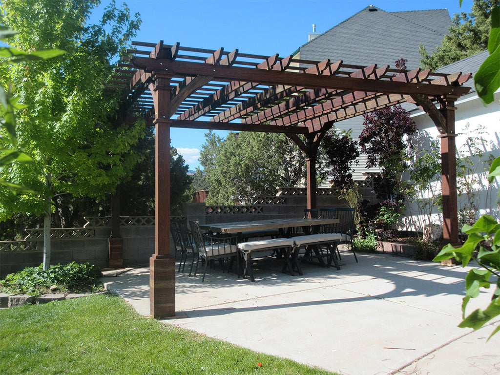 Best Redwood Pacific Redwood Double Beam Premium Pergola – Create the Perfect Outdoor Retreat