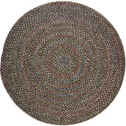Katie Brown braided indoor rug by Rhody Rug — round