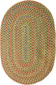 Katie Camel braided indoor rug by Rhody Rug — oval