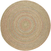 Katie Camel braided indoor rug by Rhody Rug — round