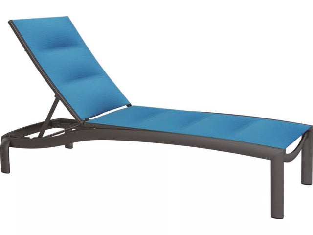 KOR Padded Sling Armless Chaise Lounge