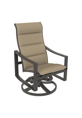 Kenzo Padded Sling High Back Swivel Rocker