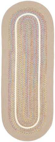 Kids' Isle SandBeige braided indoor rug by Rhody Rug — oval runner
