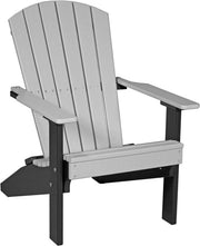 Lakeside Adirondack Chair Dove Gray Black