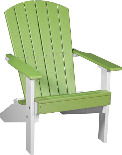 Lakeside Adirondack Chair Lime Green White
