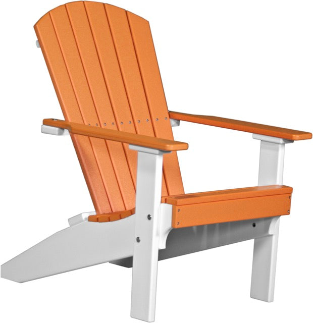 Lakeside Adirondack Chair Tangerine White